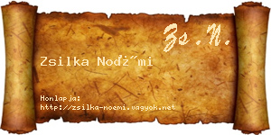Zsilka Noémi névjegykártya